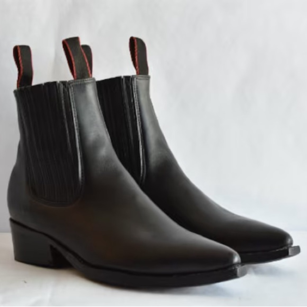 Black Cowboy Boots - Ankle Boots